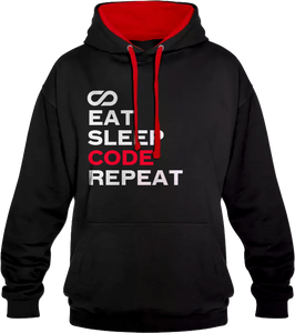 Male Pullover "Eat-Sleep-Code-repeat"